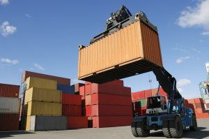 worldwide shipping and transportation with containers